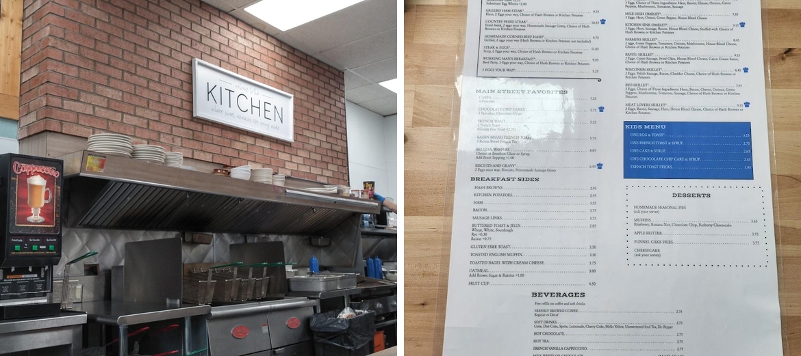 "the" Kitchen Menu